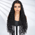 26 Inch 1B Glueless Transparent Braided Lace Wig