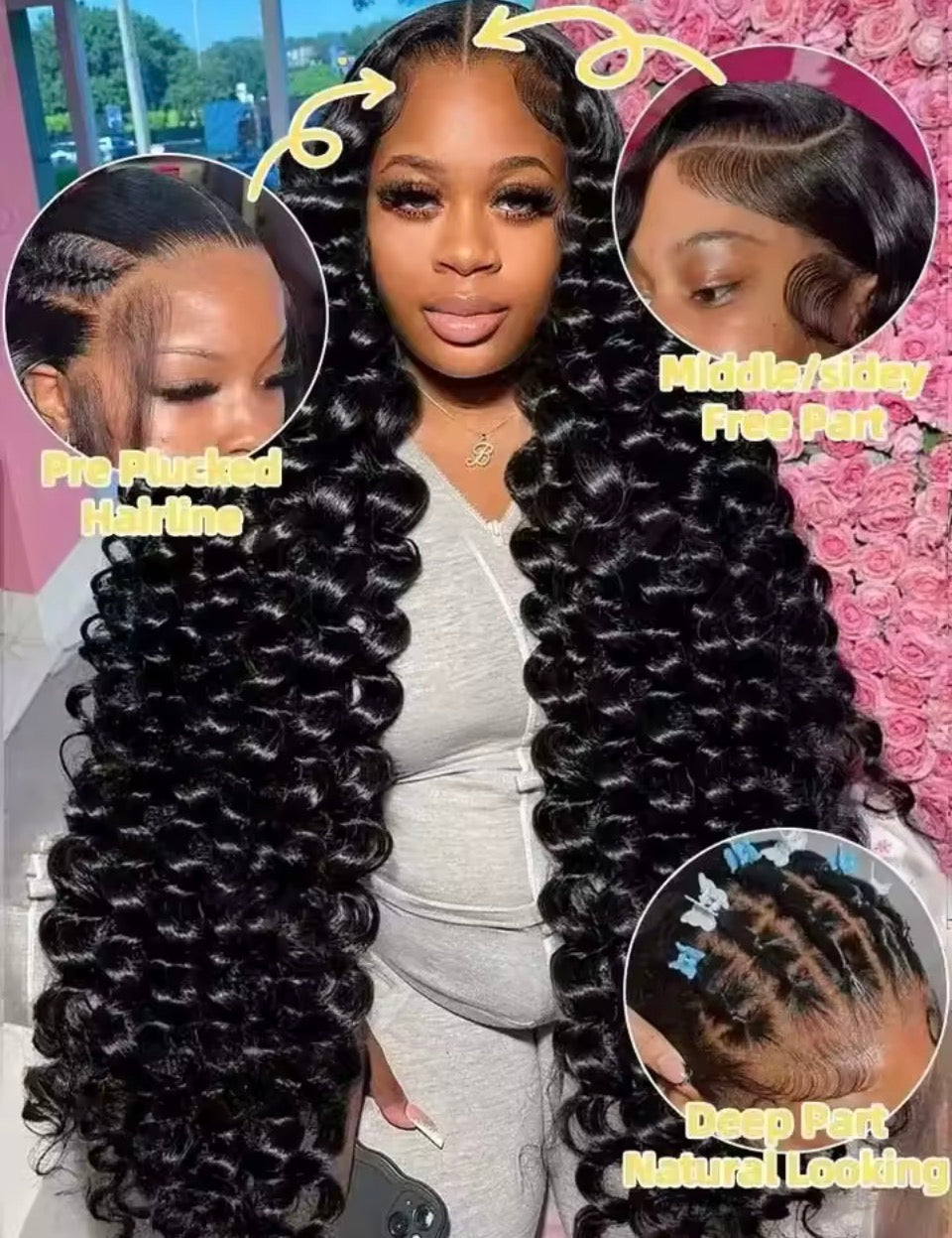 13x4 250% Density HD Loose Deep Wave Brazilian Wig